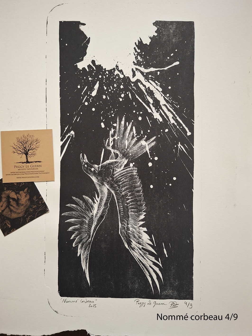 193 LITHO Nommé corbeau 4sur 9